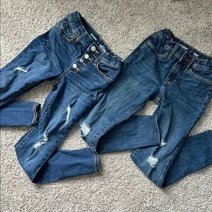 TWO PAIRS: Old Navy Blue Skinny Jeans Classic Denim